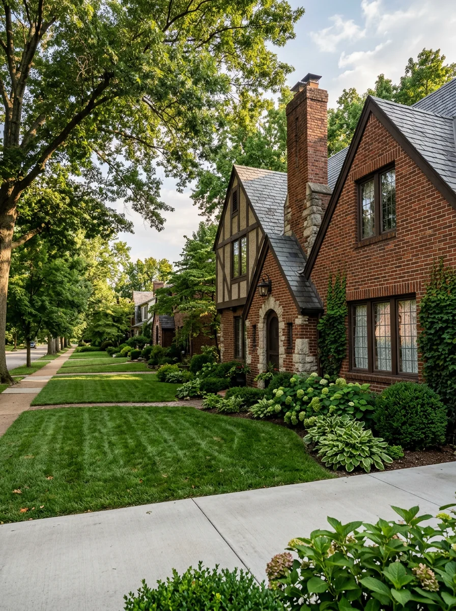 Grant's Farm landscape in Grantwood Village with historic property grounds